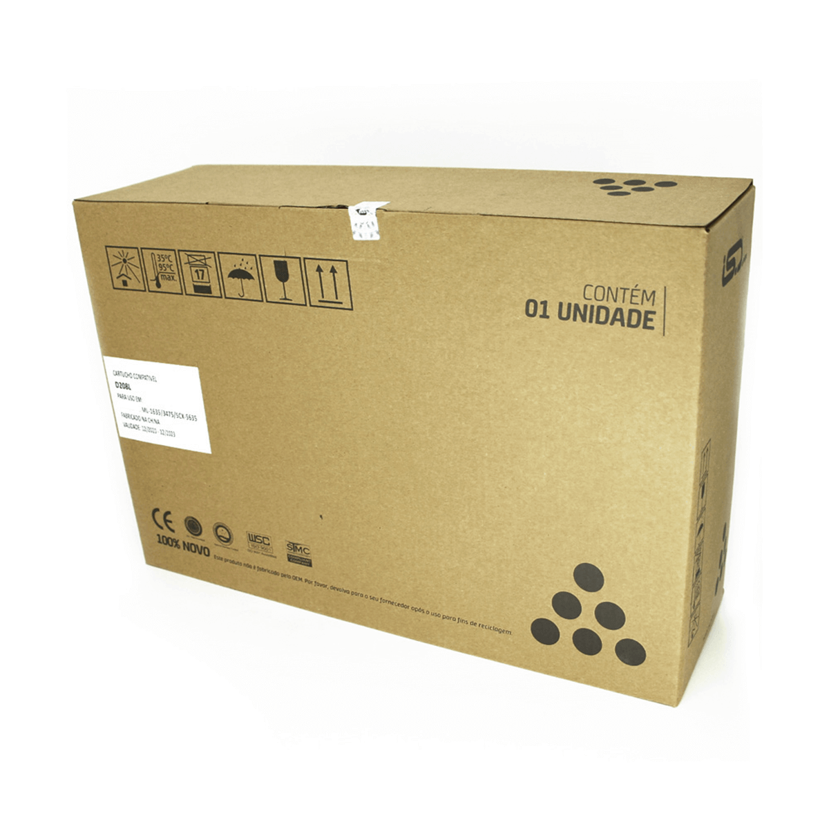 Cartucho de Toner Compatível RHB D208L p/ Samsung SCX5635 5835 - 10k