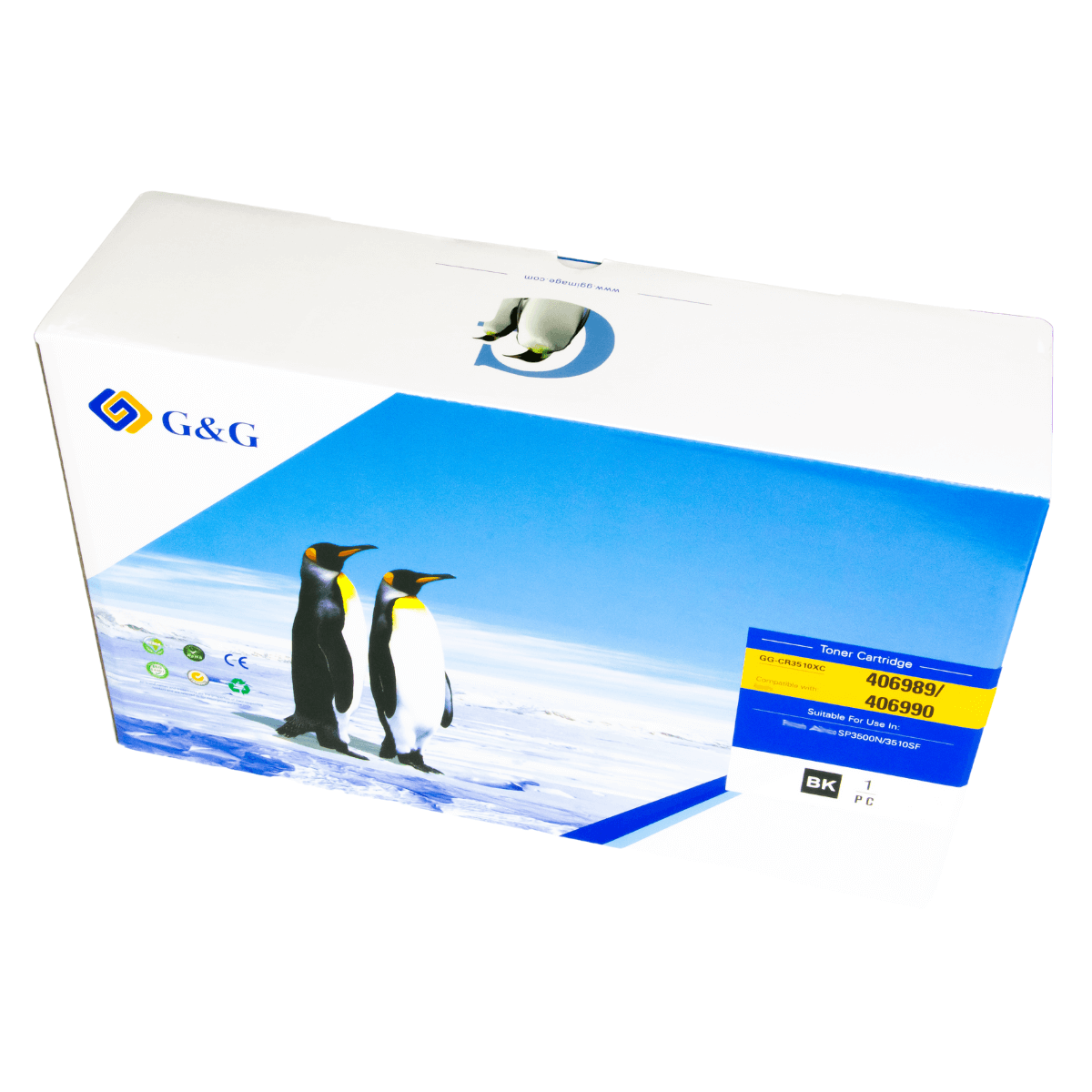 Cartucho de Toner P/ Ricoh SP3400 SP3510 C/ Chip 6.4K - G&G