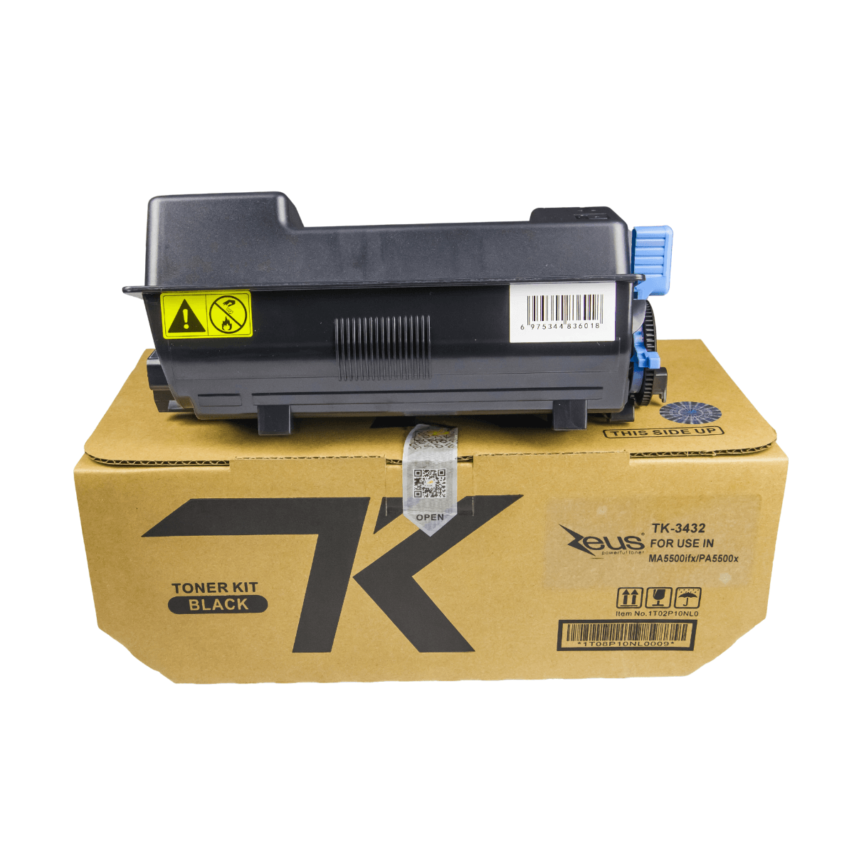 Cartucho de Toner P/ Kyocera TK3432 X Preto C/ Chip 25K - Zeus