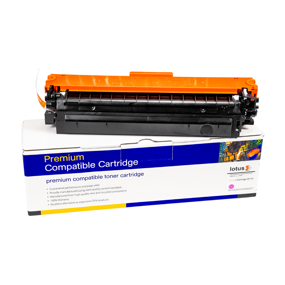 Cartucho de Toner P/ Canon CRG-067H CRG067 067H Magenta C/ Chip 3.2K - Lotus
