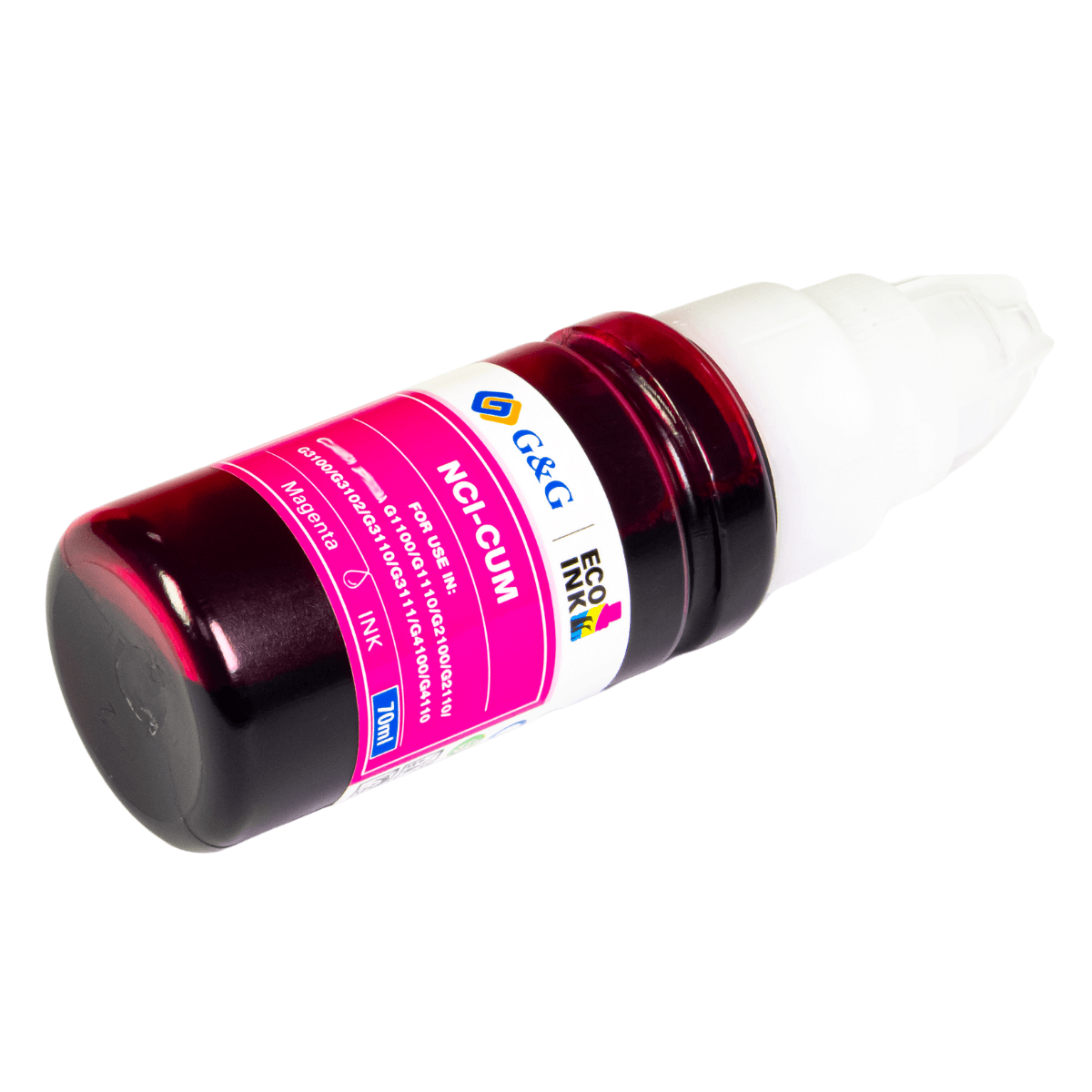 Refil de Tinta P/ Canon GI-190 Megatank Magenta 7K 70ml - G&G