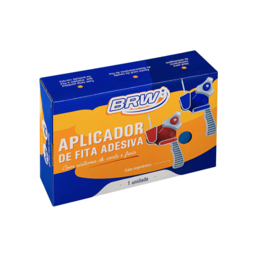 Aplicador de Fita Adesiva Manual com Freio Azul BRW