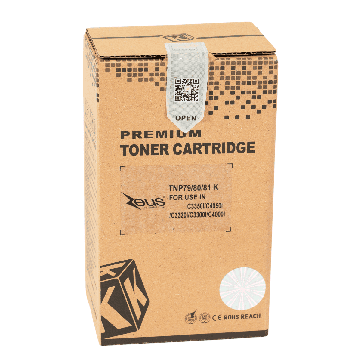 Cartucho de Toner P/ Minolta Tnp79, Tnp80/81, Preto, C/ Chip, 13K - Zeus