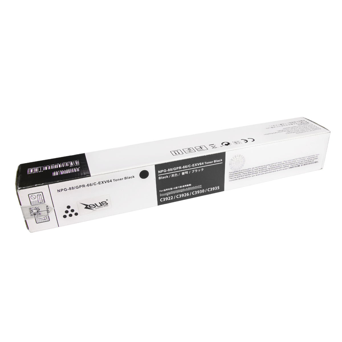 Cartucho de Toner P/ Canon GPR-66 Preto C/ Chip 38K - Zeus