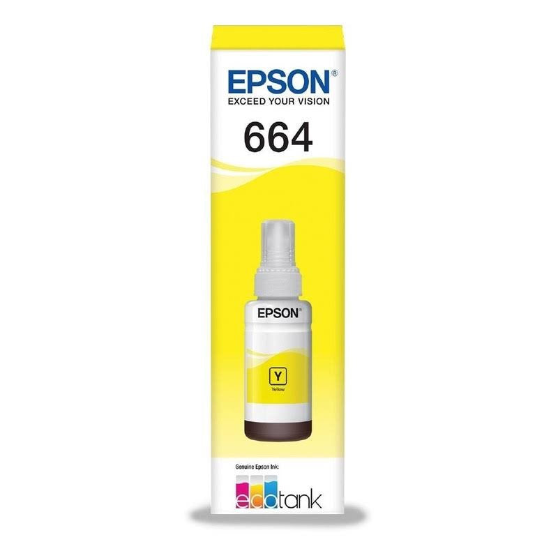 Refil de Tinta Original T664 Amarelo p/ Epson - 70ml