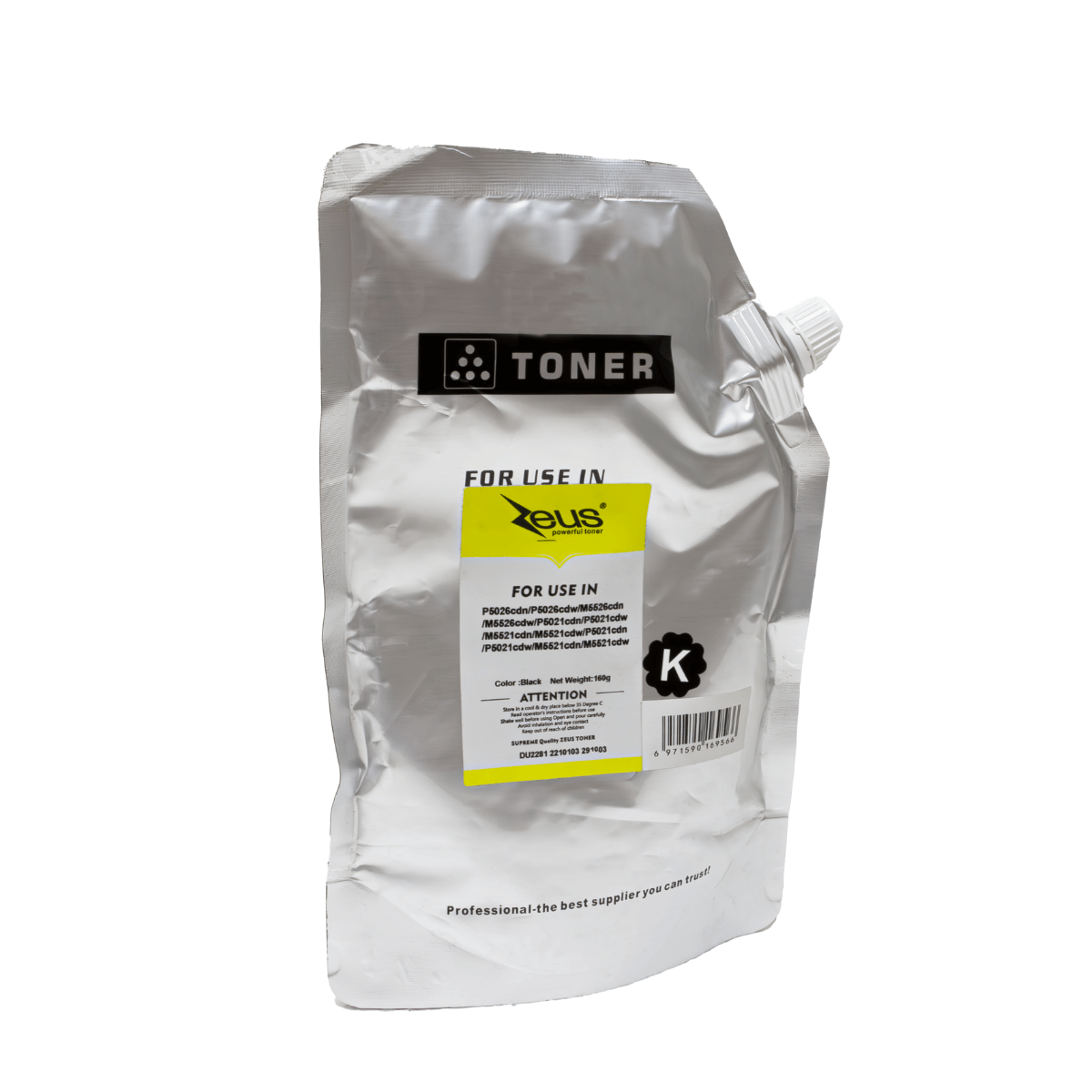 Refil de Toner Compatível Zeus TK5442 TK5242 Preto p/ Kyocera - 160g
