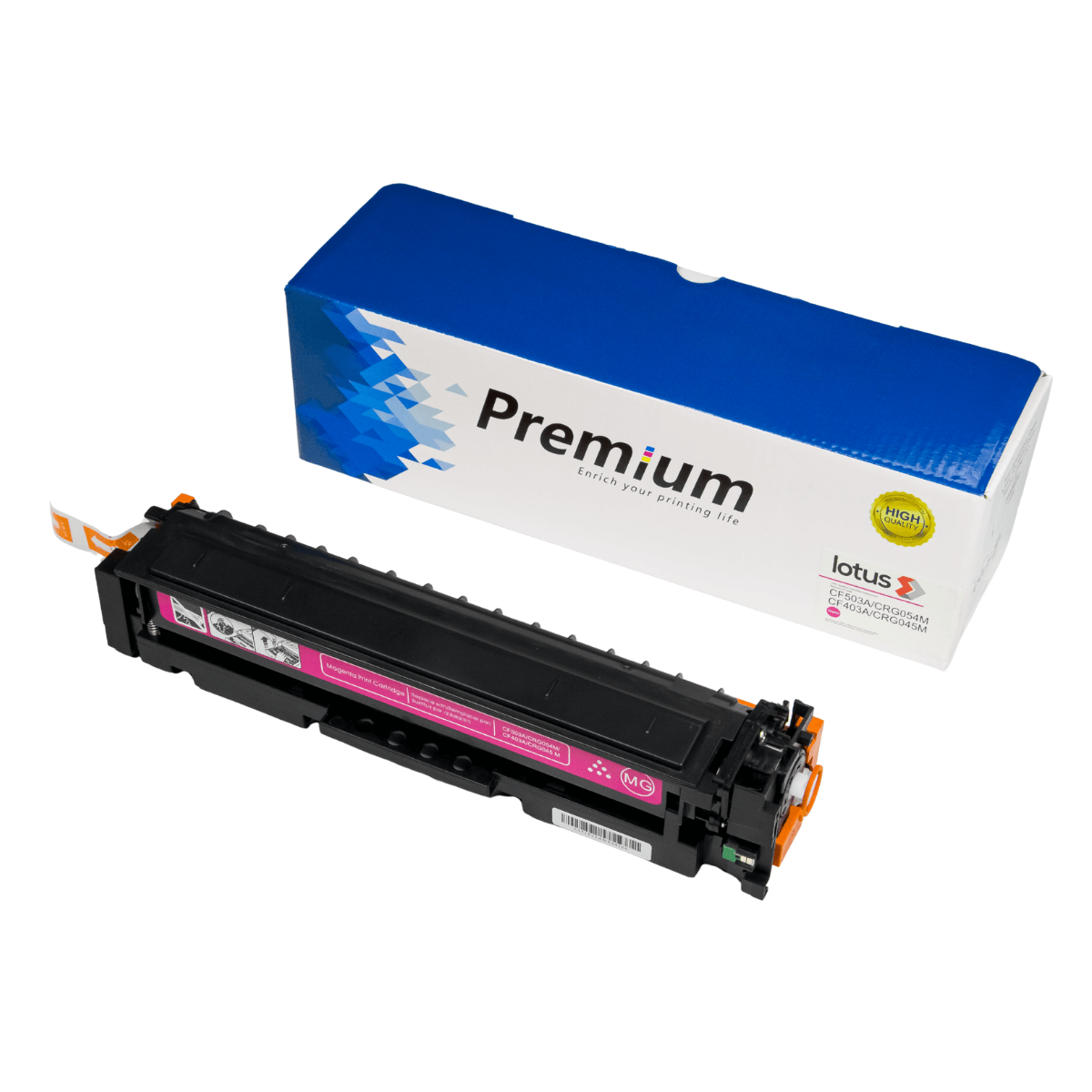 Toner Compatível p/ Canon MF644, HP CF403A CF503A Magenta C/ Chip 1.3K - Lotus