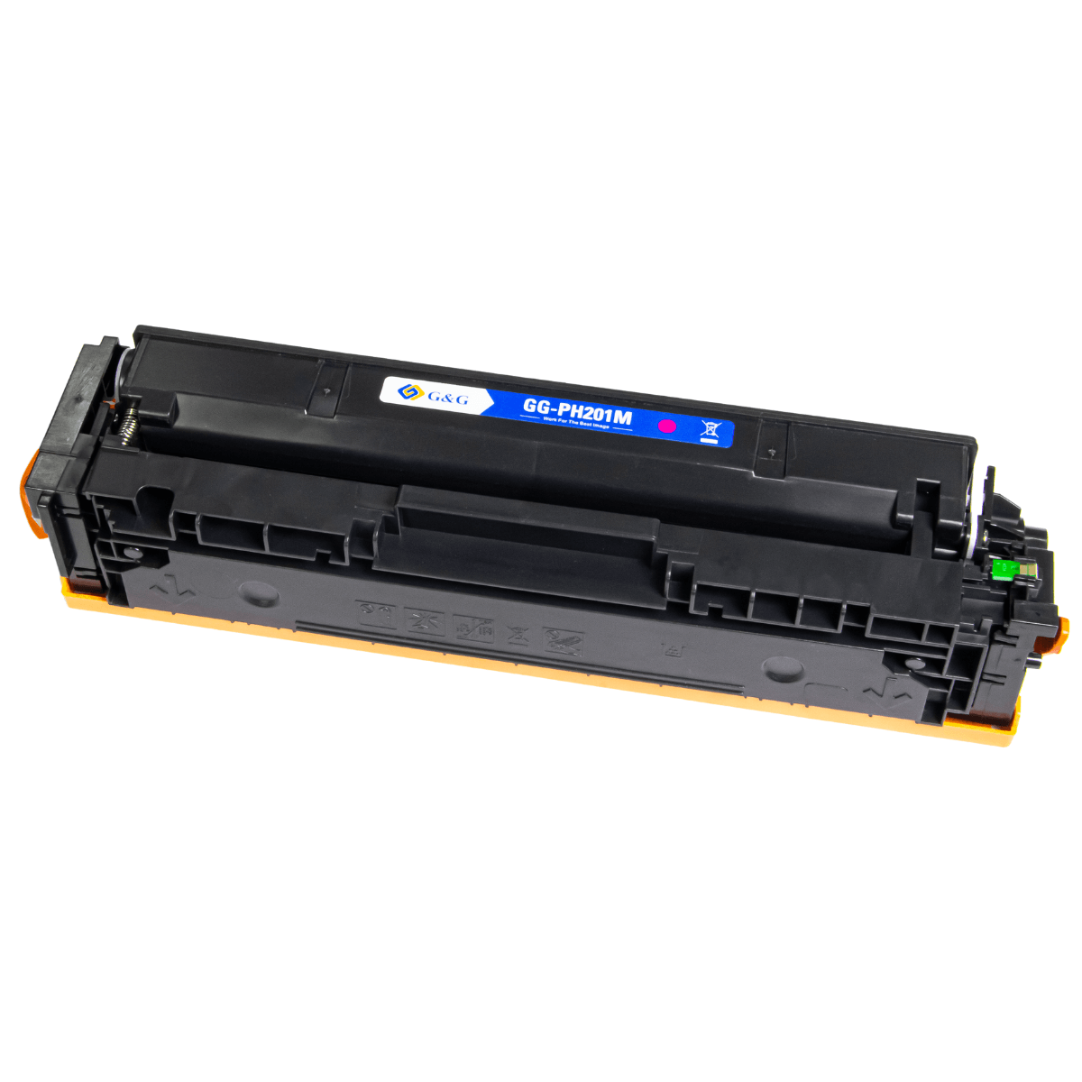 Cartucho de Toner P/ Canon MF644 HP CF403A CF503A Magenta C/ Chip 1.4K - G&G