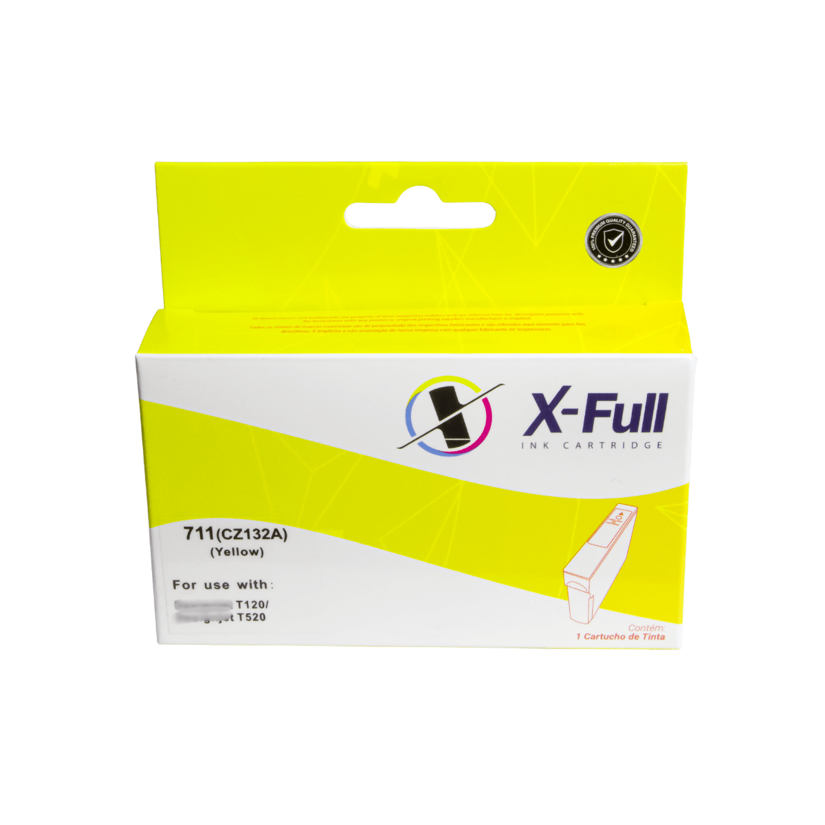 Cartucho de Tinta P/ HP 711XL CZ132A T520 T120 Amarelo C/ Chip 27ml - X-Full