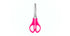 Tesoura Escolar de Aço Inox C/ Régua - 13 Cm Neon