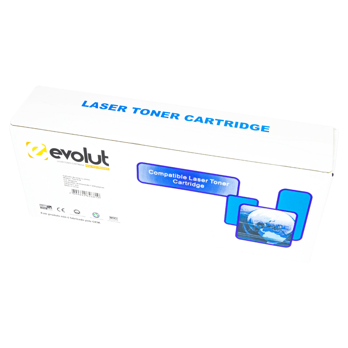 Cartucho de Toner P/ Brother TN-219 Magenta 1.2K - Evolut