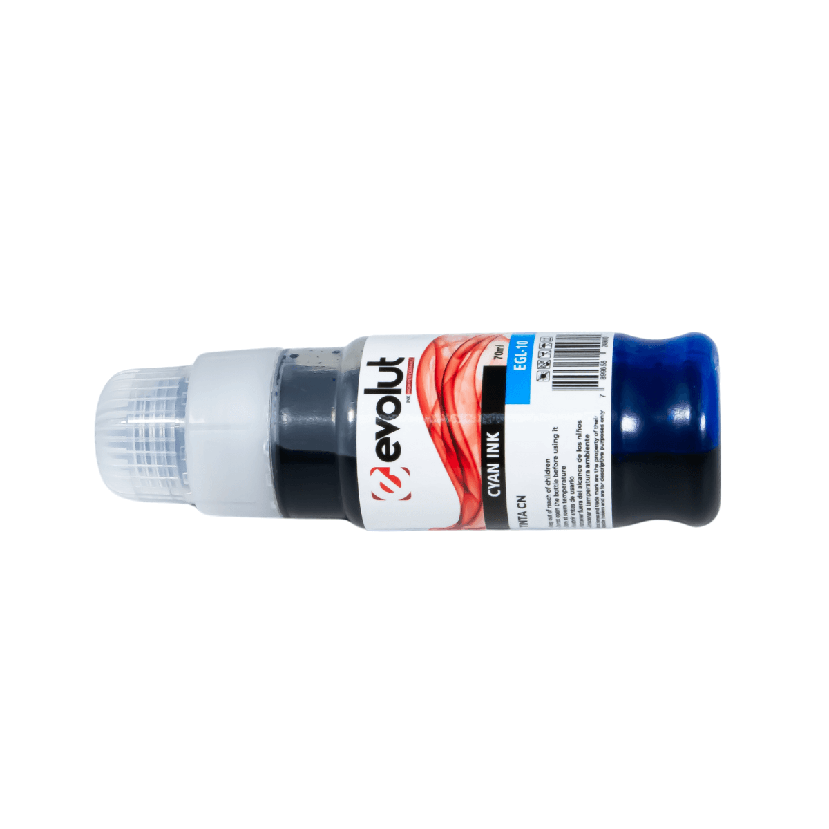 Refil de Tinta P/ Canon GX6010 GX7010 GI-16 Cyan Pigmentada 70ML - Evolut