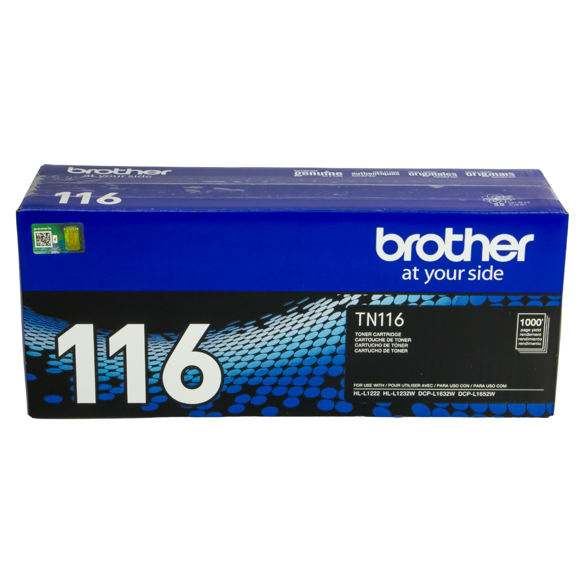 Cartucho de Toner Brother TN116 Preto 1K - Original