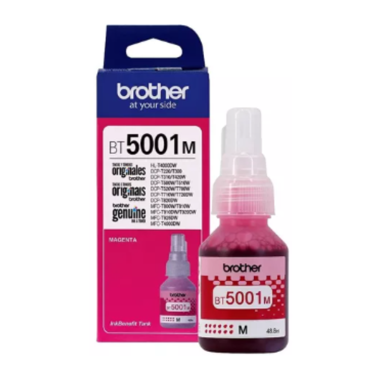 Refil de Tinta Brother Original BT5001M - Magenta