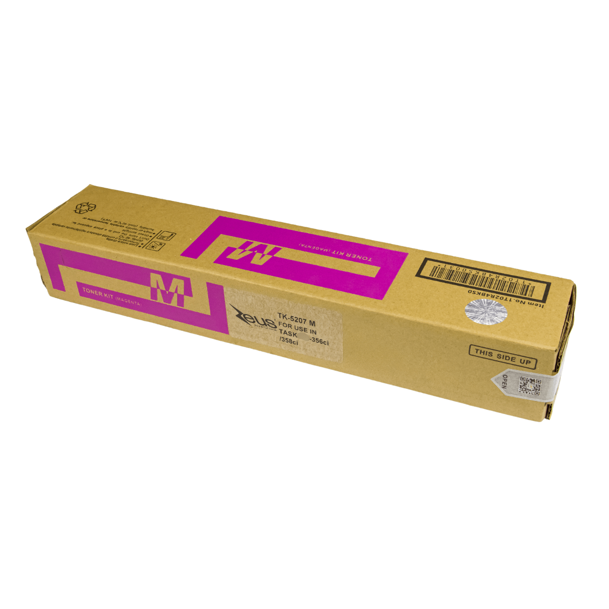 Toner Compatível Zeus TK5207 Magenta P/ Kyocera C/ Chip - 12K