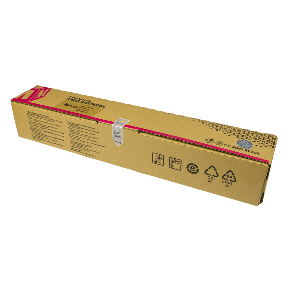 Toner Compatível Zeus TK8117 Magenta P/ Kyocera C/ Chip - 6K