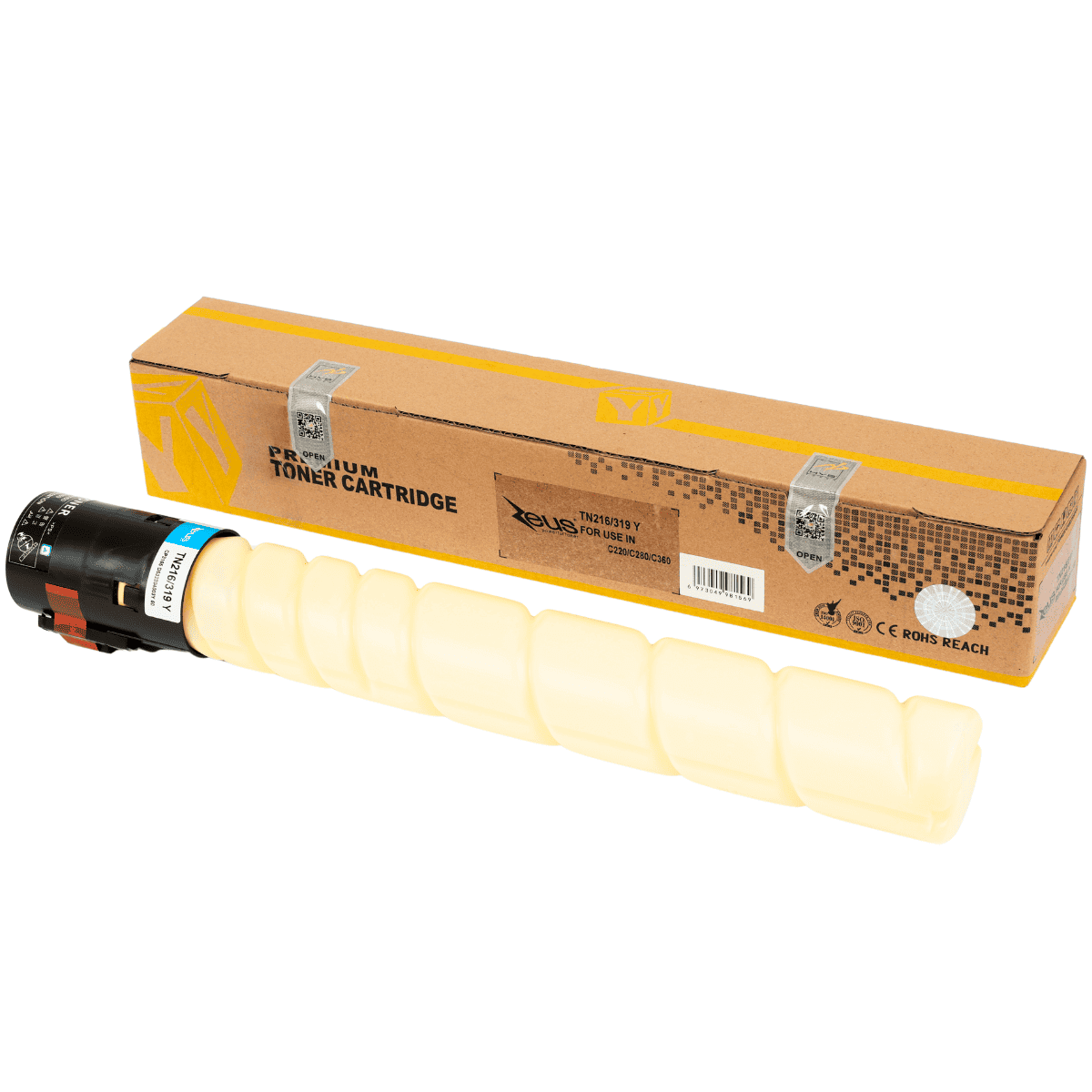 Cartucho de Toner P/ Minolta Tn216, Amarelo, S/ Chip, 26K - Zeus