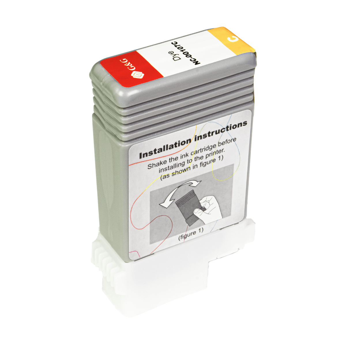 Cartucho de Tinta P/ Plotter Canon PFI-107 Ciano C/ Chip 130ml - G&G