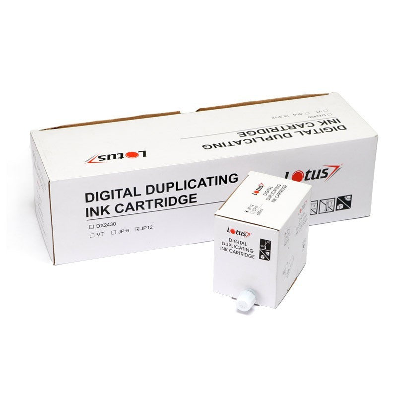 Cartucho de Tinta Compatível Lotus BK p/ Dupli JP12 - 600ml (Kit c/ 5)