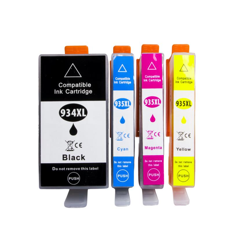 Kit 4x Cartucho de Tinta P/ HP 934XL 935XL CMYK C/ Chip - X-Full