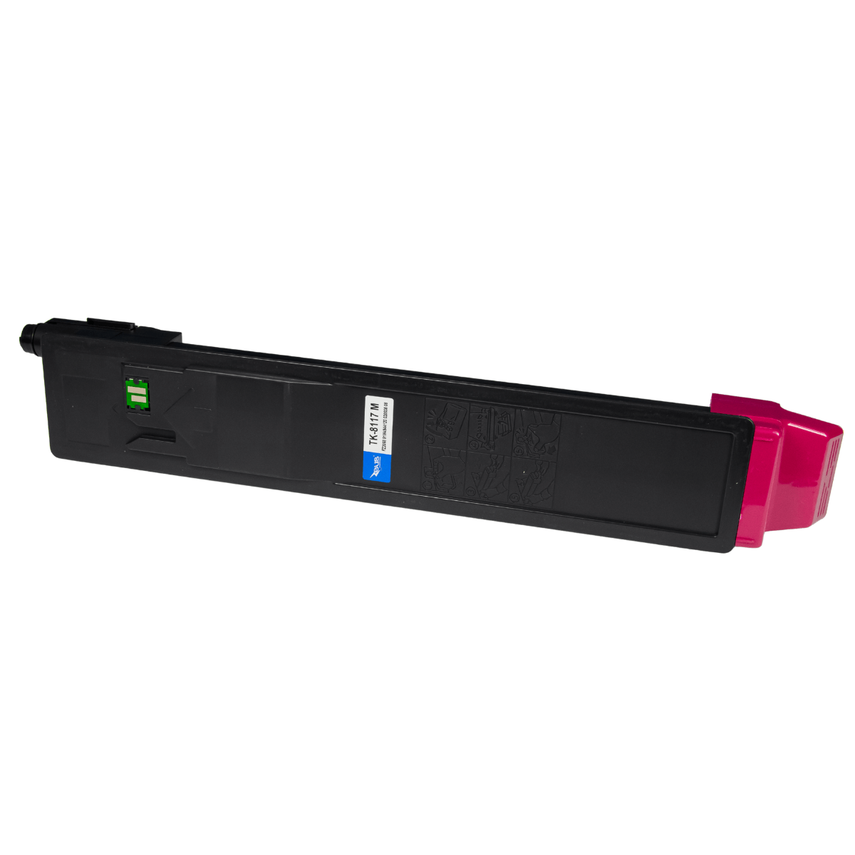 Toner Compatível Zeus TK8117 Magenta P/ Kyocera C/ Chip - 6K