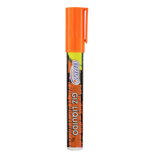 Giz Líquido 6MM - 8 Unidades 4GR BRW - Cores Sortidas - Blister