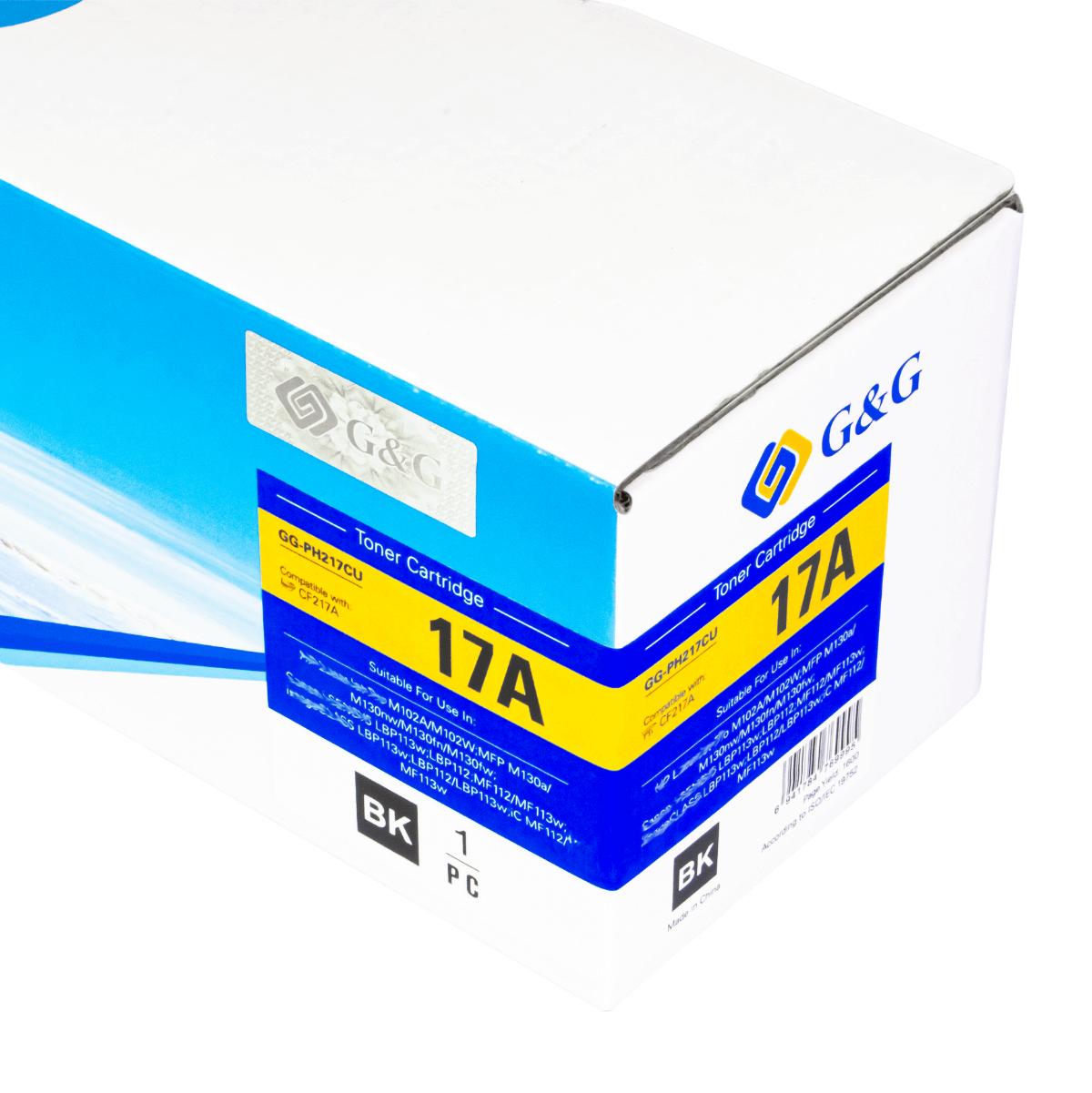 Cartucho de Toner P/ Canon CRG047 MF113W Hp CF217A 17A C/ Chip 1.6K - G&G