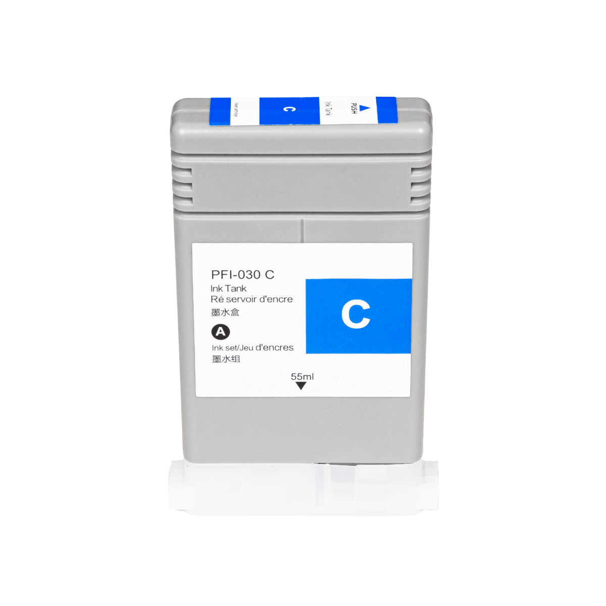 Cartucho de Tinta Para Plotter Canon PFI-030 Cyan C/ Chip 55ml - Lotus