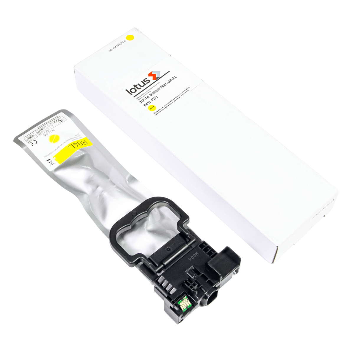 Bolsa de Tinta P/ Epson T941420-AL 941L Amarela C/ Chip 5K - Lotus