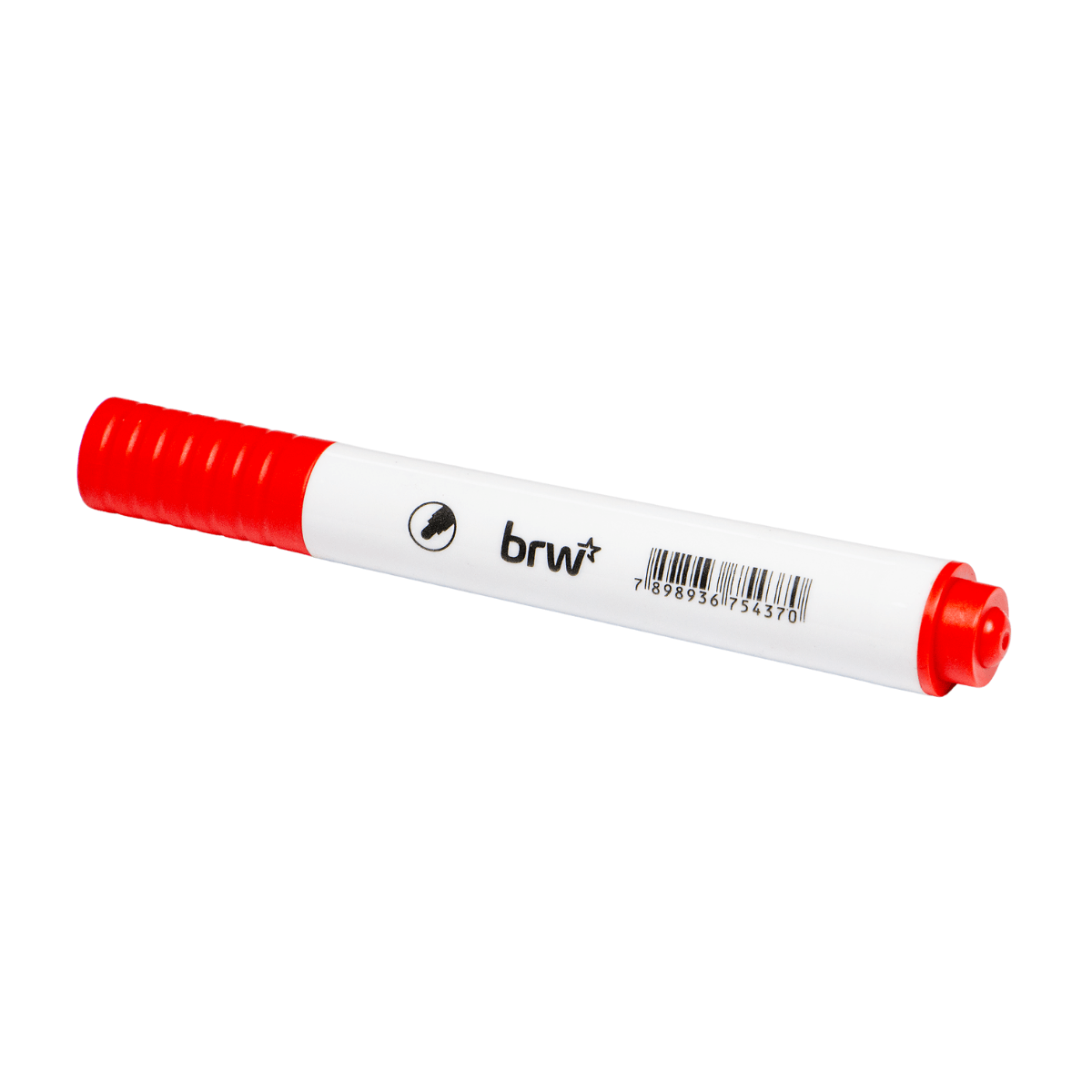 Marcador Quadro Branco Vermelho com ponta redonda BRW