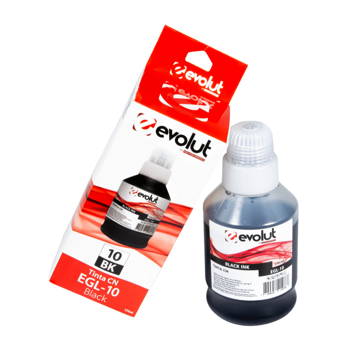Refil de Tinta P/ Canon GX6010 GX7010 GI-16 Black Pigmentada 170ML - Evolut