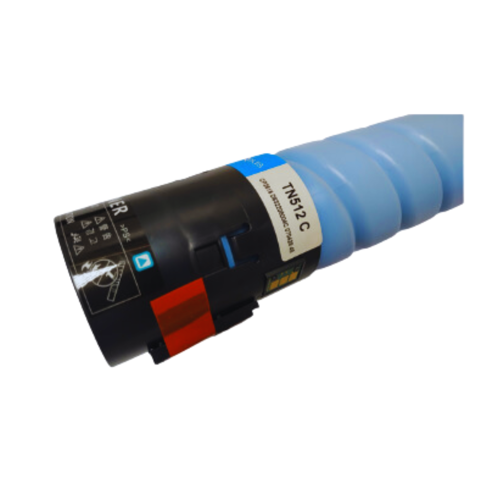 Toner Compatível p/ Konica Minolta TN512, TN513 Cyan c/ Chip (25K) - Zeus