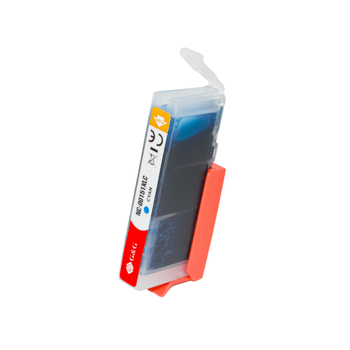 Cartucho de Tinta P/ Canon CLI151 CLI-151XL Ciano C/ Chip 12ML - G&G
