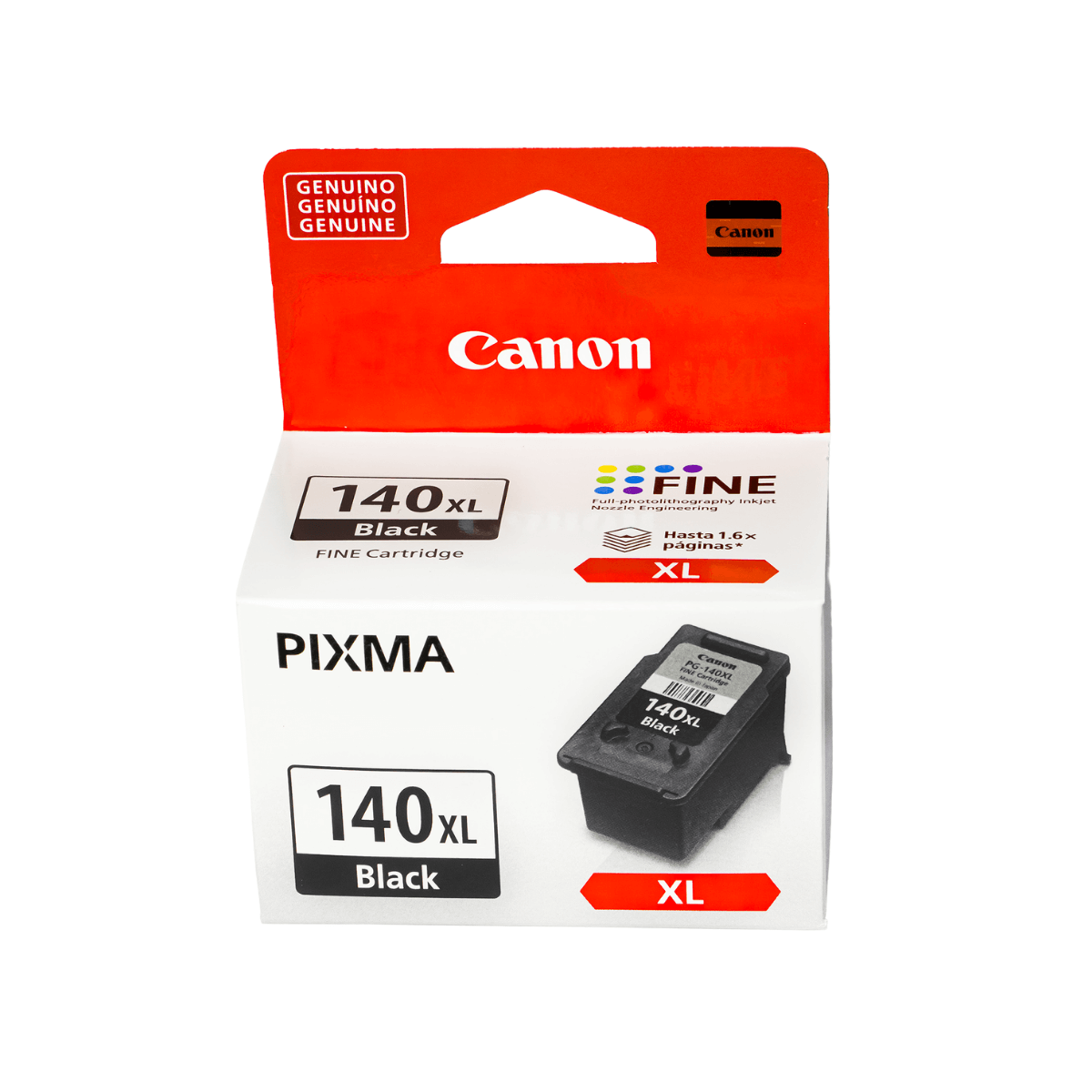 Cartucho de Tinta Canon PG-140 XL PG140XL Preto - Original