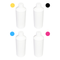 Kit 4x Refil de Tinta Compatível Aston p/ Hp e Epson Et365 CMYK 1 Litro