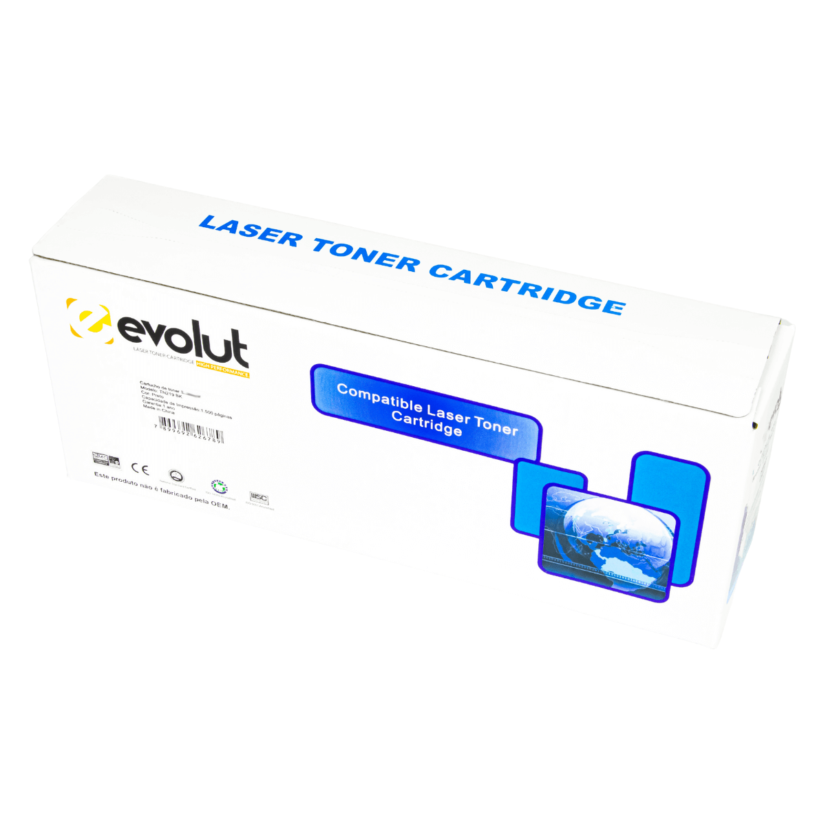 Cartucho de Toner P/ Brother TN-219 Preto C/ Chip 1.5K - Evolut