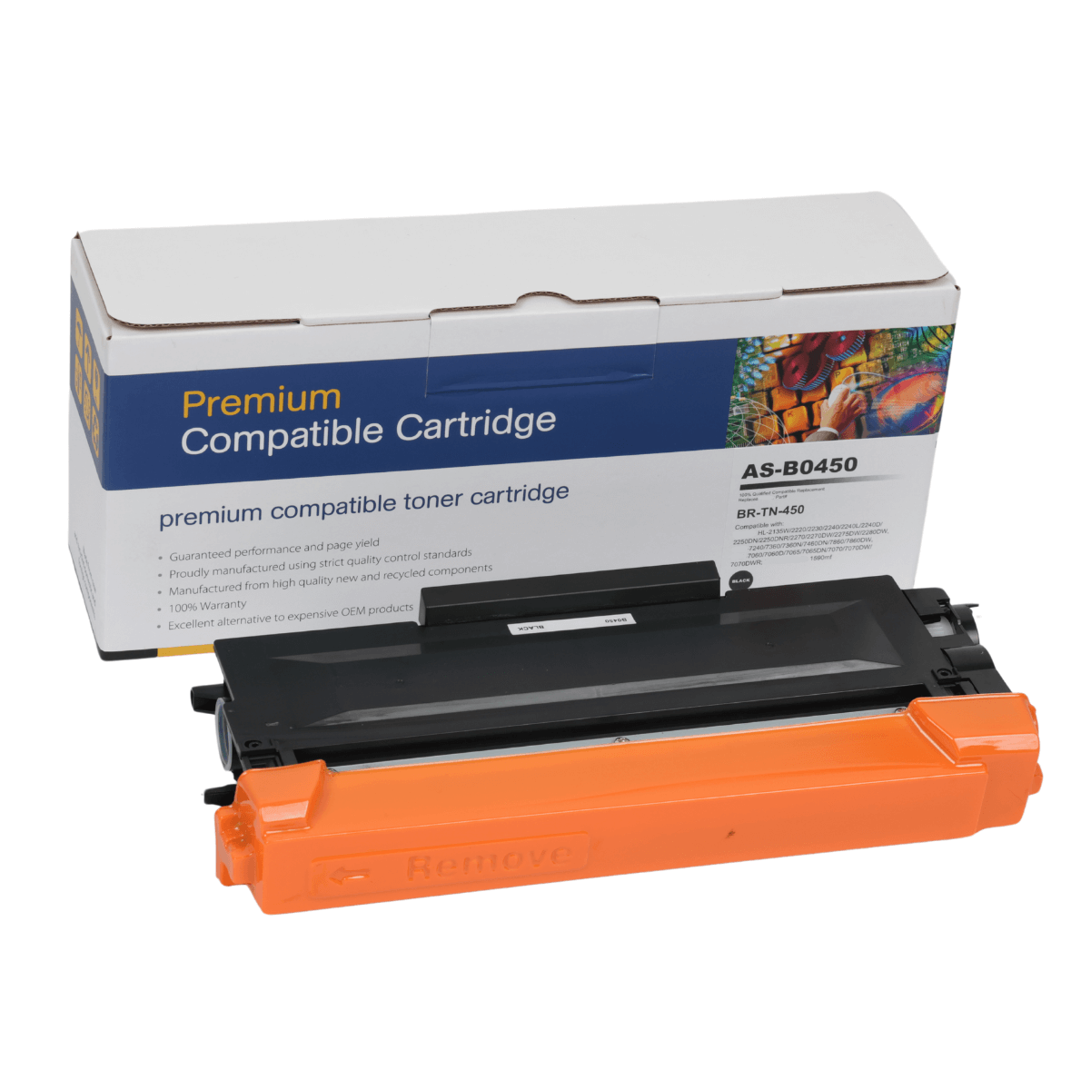 Cartucho de Toner Compatível Lotus TN410 TN450 Preto p/ Brother - 2.6k