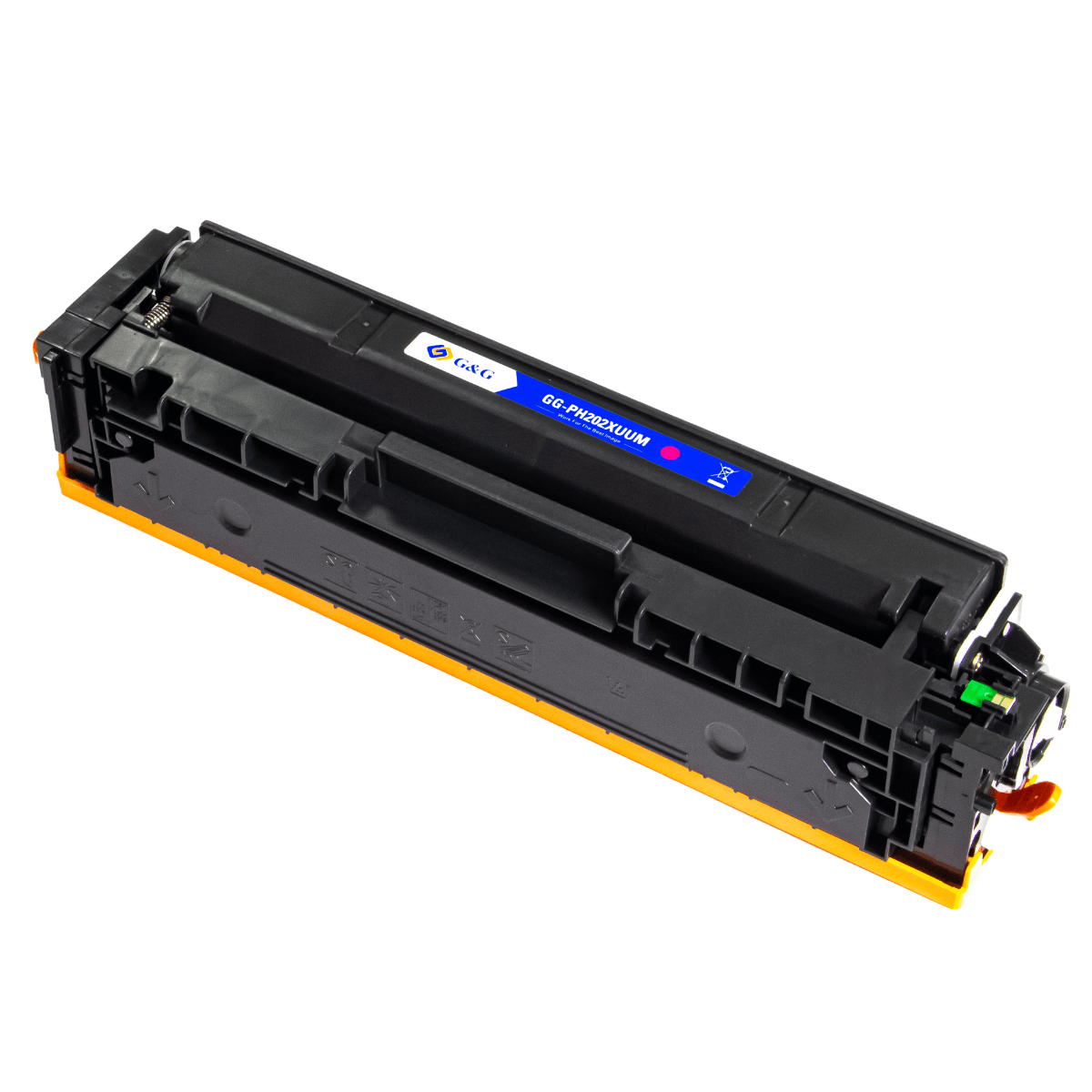 Cartucho de Toner P/ Canon e HP CF403X CF503X CRG054 202X Magenta C/ Chip 2.5K - G&G