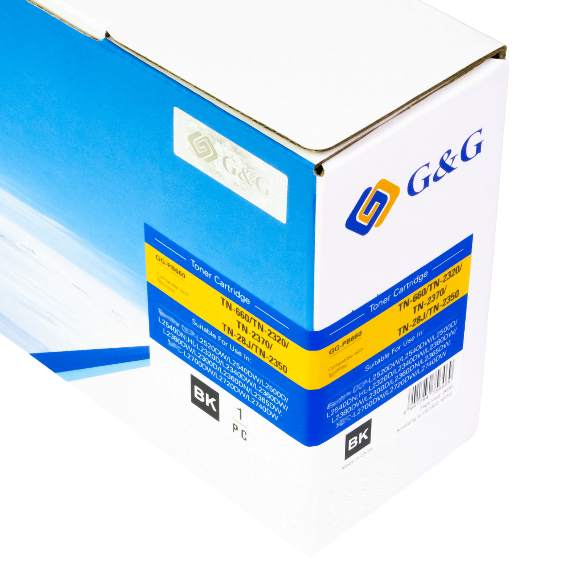 Cartucho de Toner Para Brother TN2370 TN660 2.6K - G&G