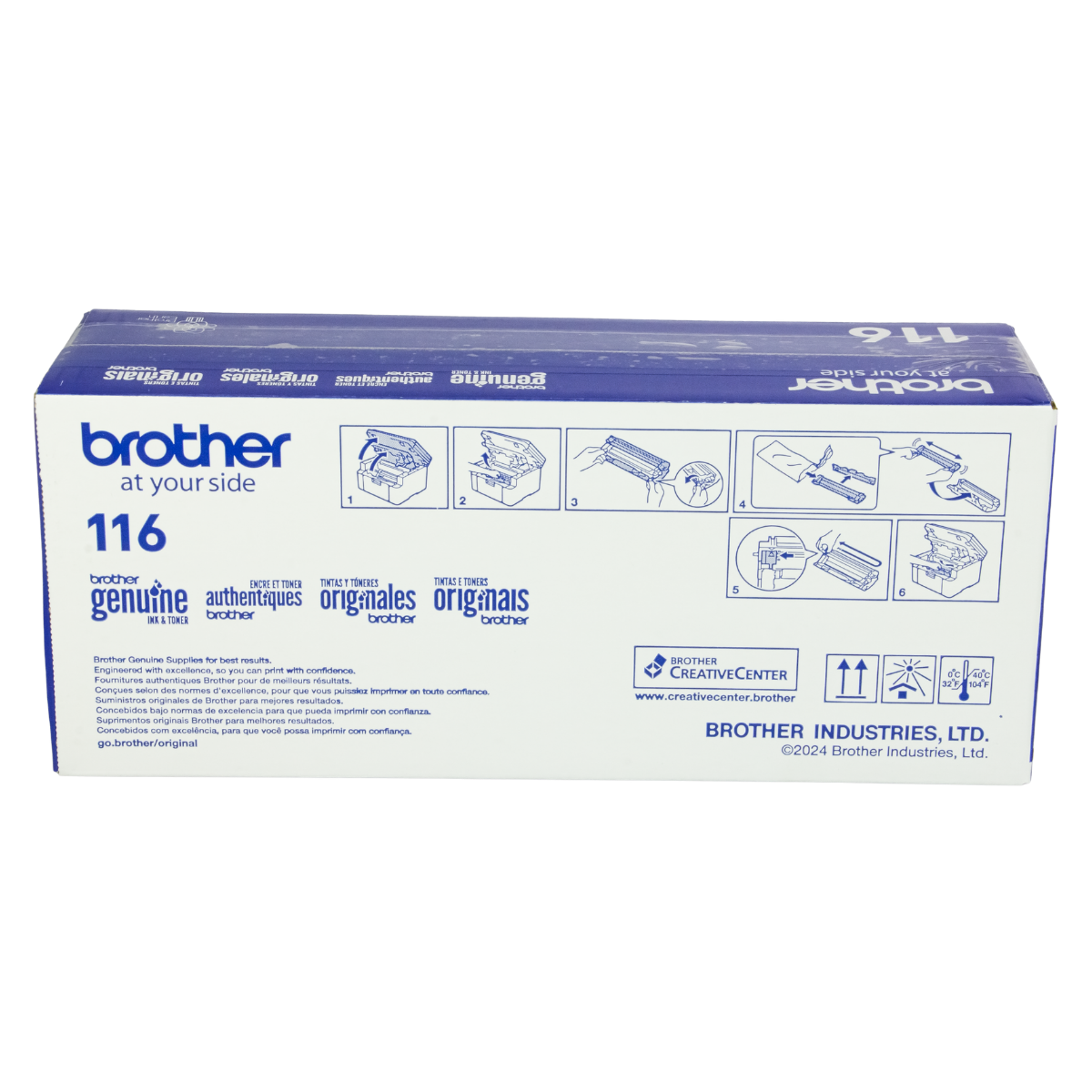 Cartucho de Toner Brother TN116 Preto 1K - Original