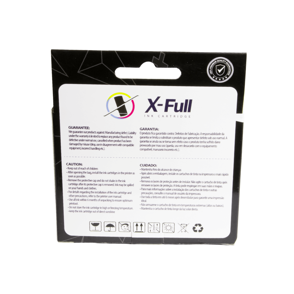Cartucho de Tinta P/ Epson 1351 TX123 TX135 Preto C/ Chip 14ml - X-Full