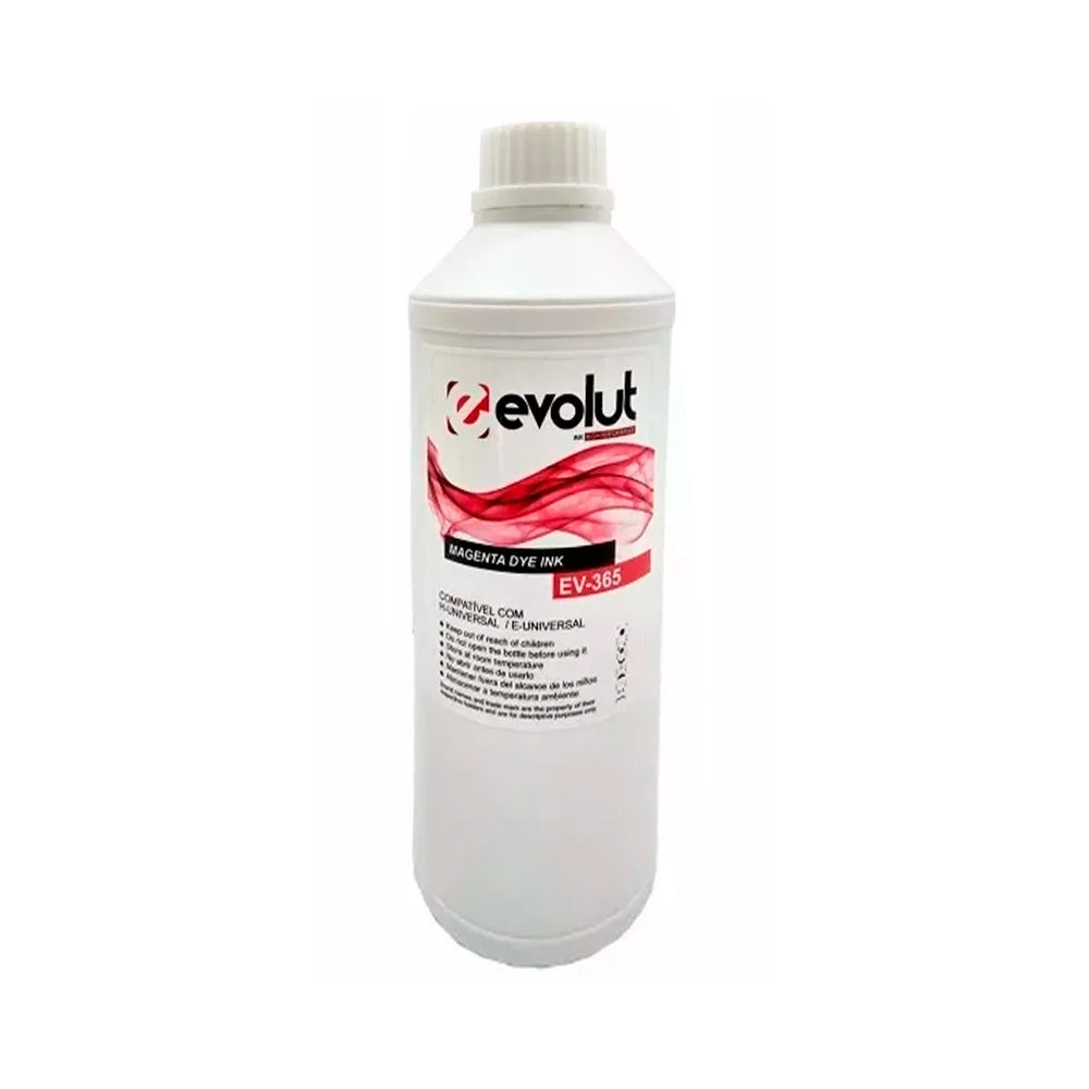 Refil de Tinta Compatível Evolut Magenta p/ Hp e Epson Et365 1 Litro