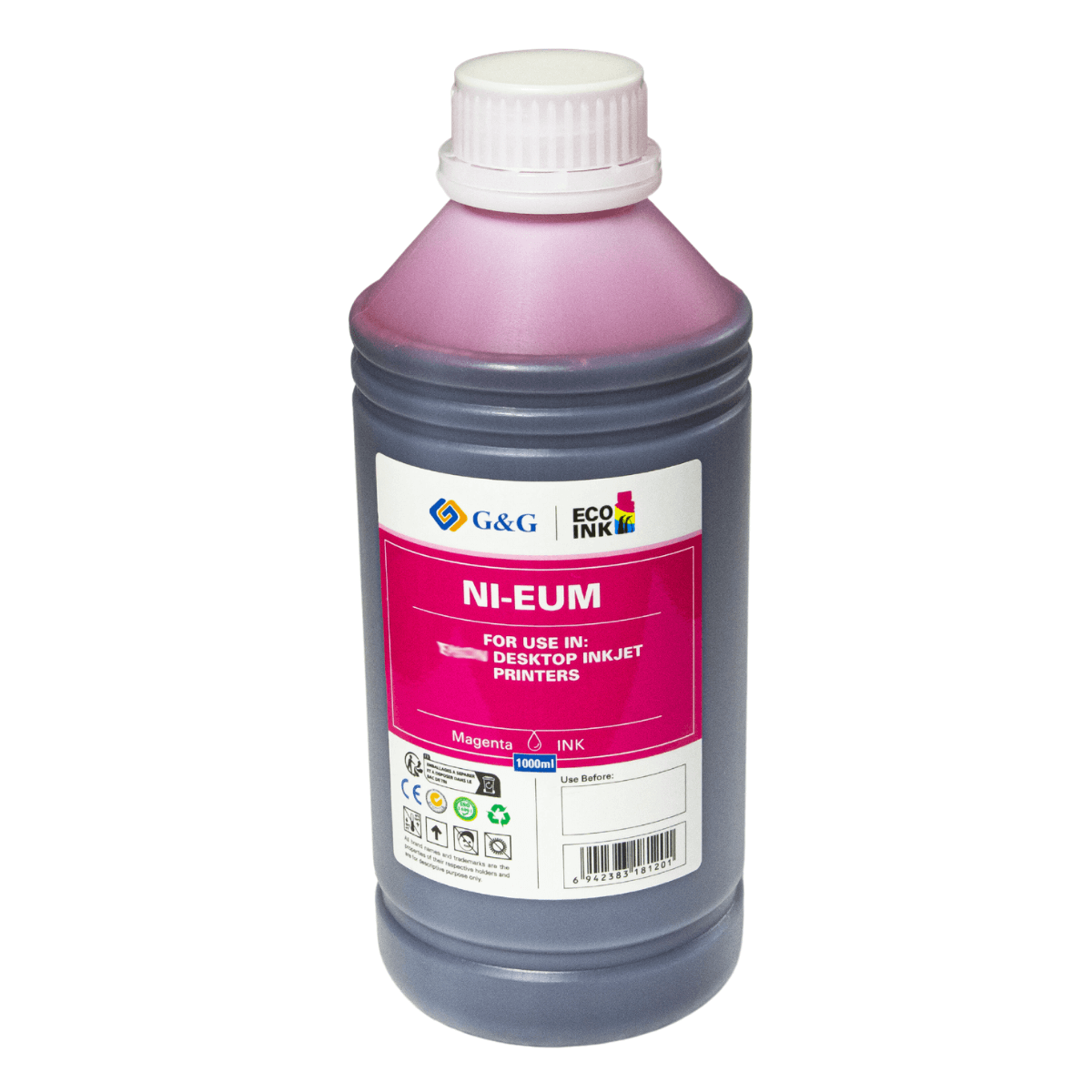 Refil de Tinta P/ Epson T664 Magenta Corante 1L (NI-EUM) - G&G