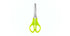 Tesoura Escolar de Aço Inox C/ Régua - 13 Cm Neon