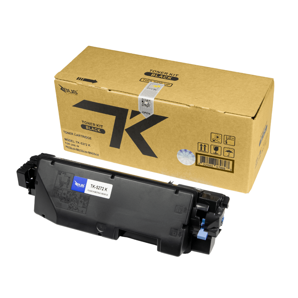 Toner Compatível Zeus TK5272 Black p/ Kyocera c/chip - 8k