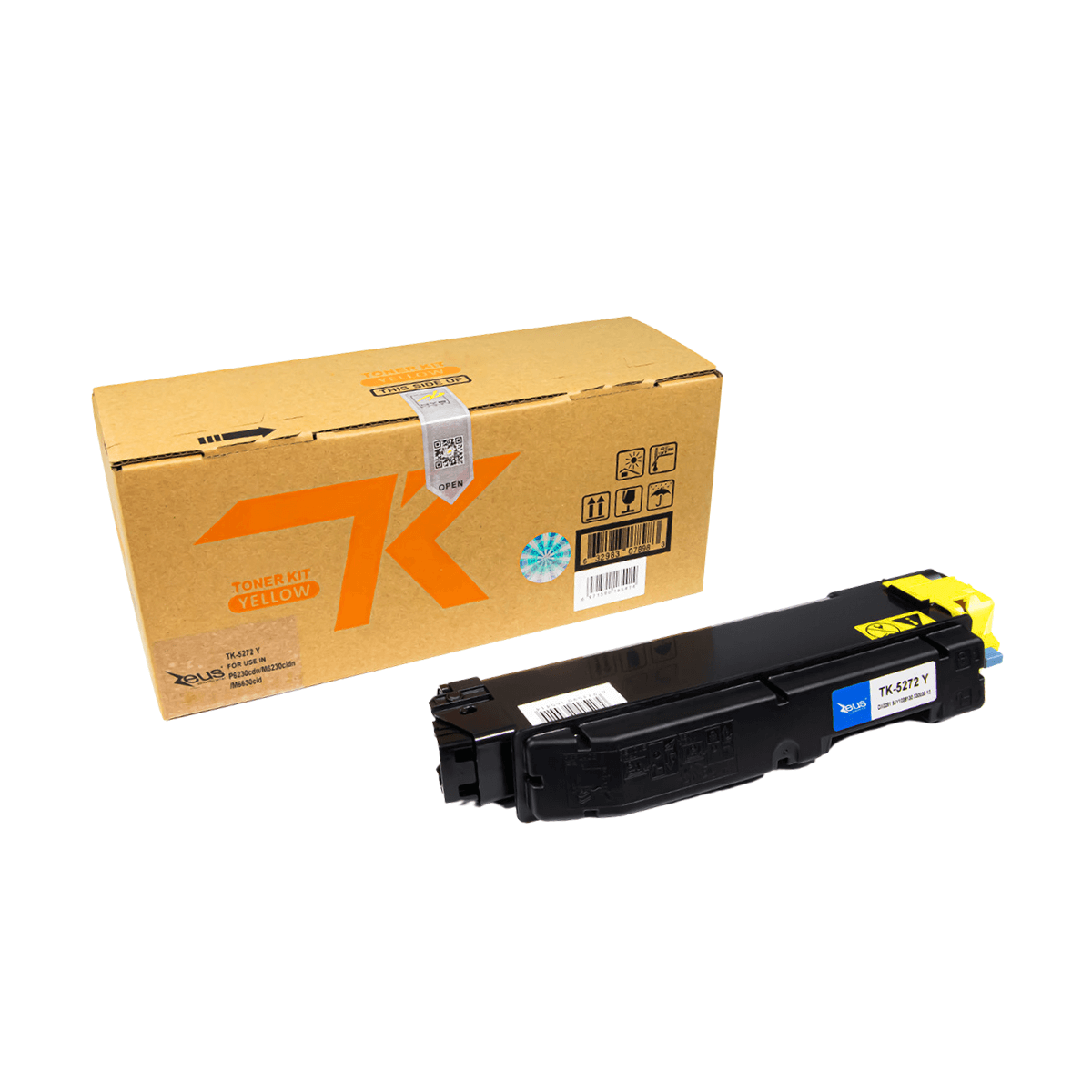 Cartucho de Toner P/ Kyocera TK5272 Amarelo C/ Chip 6k - Zeus