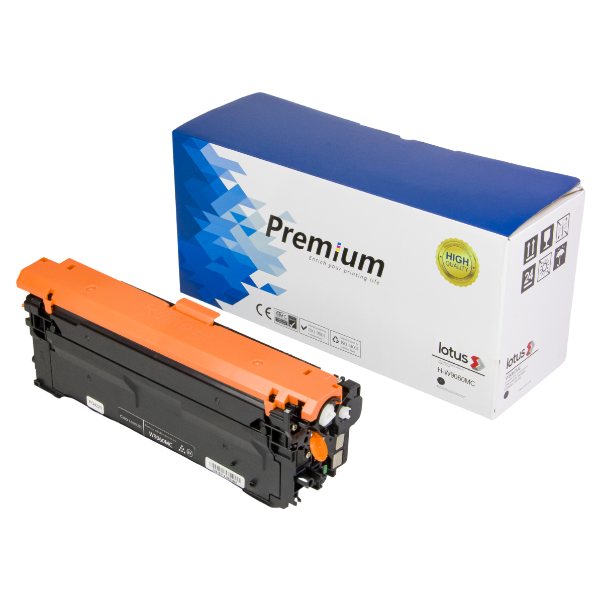 Cartucho de Toner P/ HP W9060 E55040 E57540 C/ Chip Preto 16K - Lotus