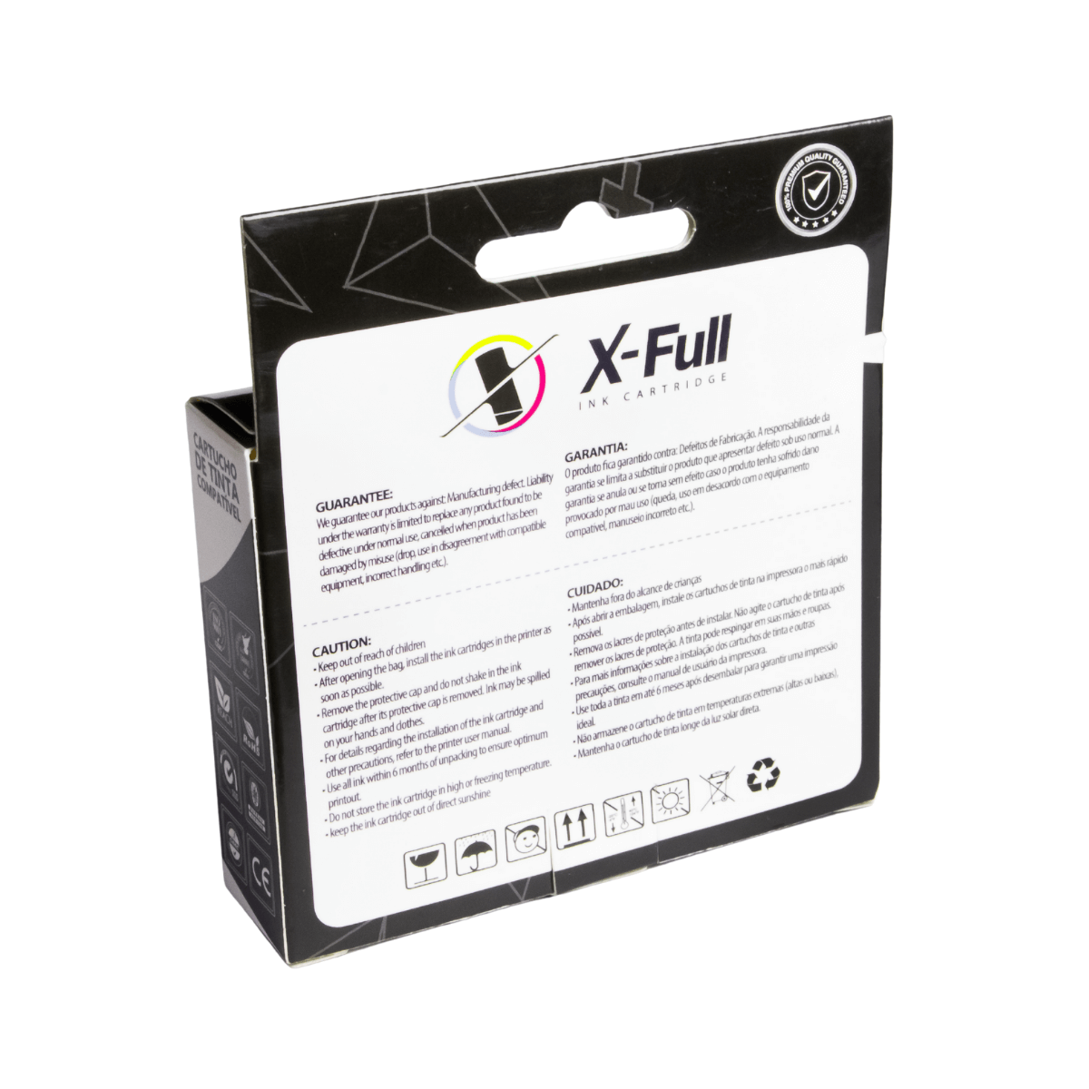 Cartucho de Tinta P/ Epson 1351 TX123 TX135 Preto C/ Chip 14ml - X-Full