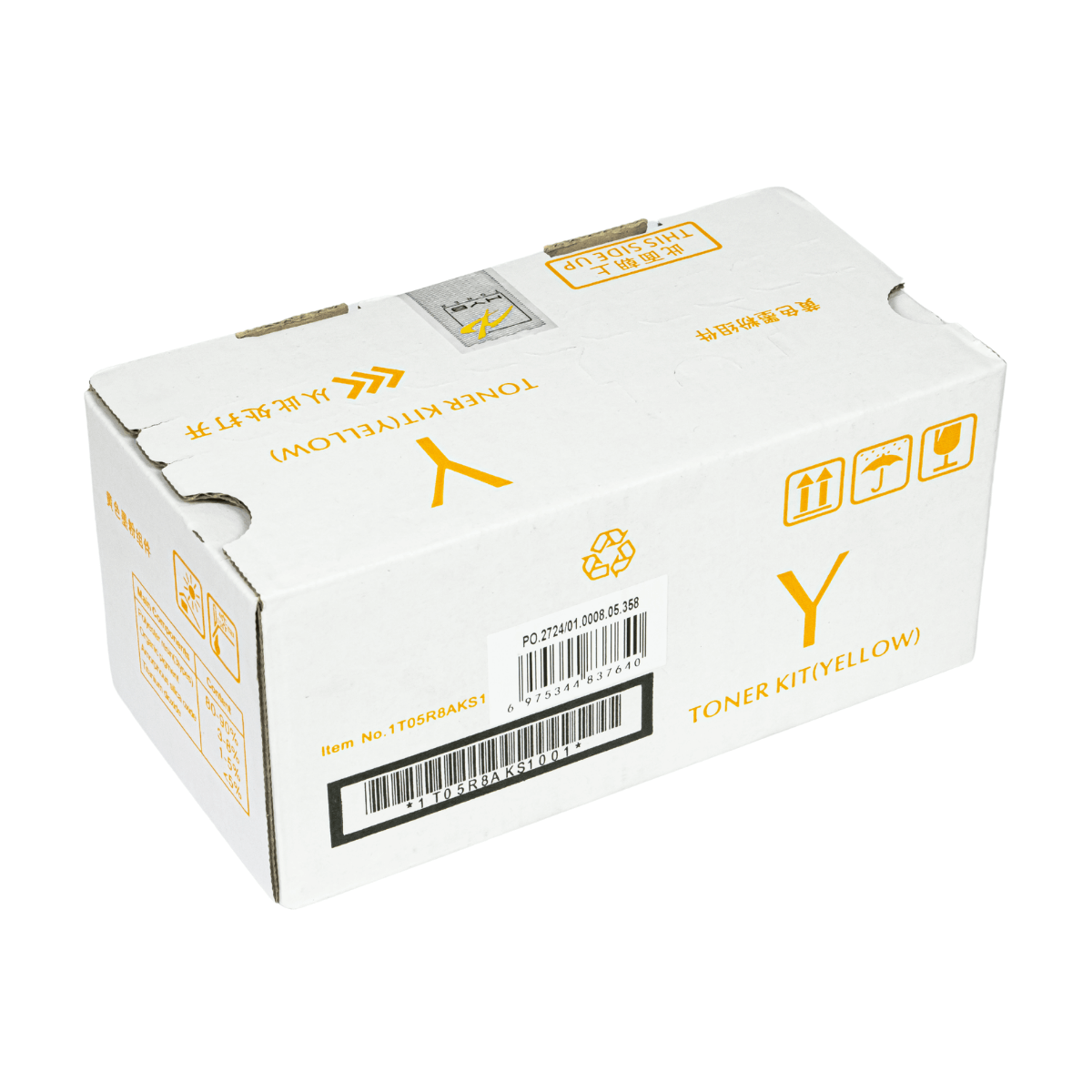 Cartucho de Toner P/ Kyocera TK5432 Amarelo C/ Chip 1.25K - Zeus