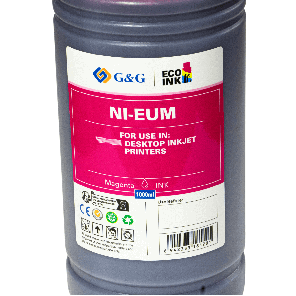 Refil de Tinta P/ Epson T664 Magenta Corante 1L (NI-EUM) - G&G